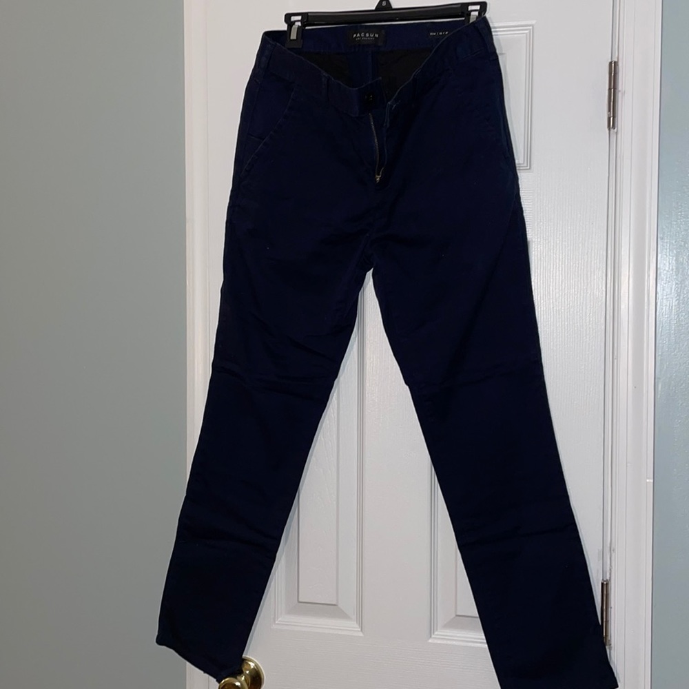 PacSun - Navy Blue Slim fit Chinos - size 29x30 slim